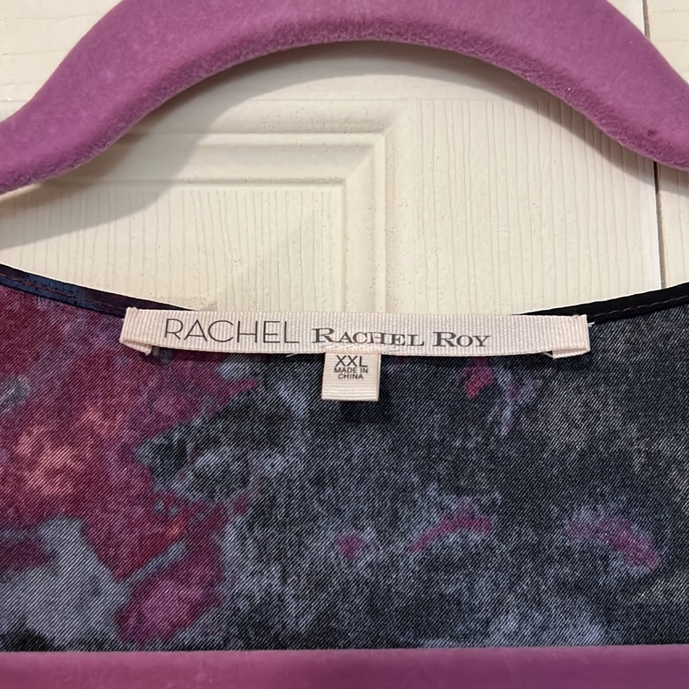 Rachel Roy Asymmetrical Abstract Print Tank - Picture 4 of 7